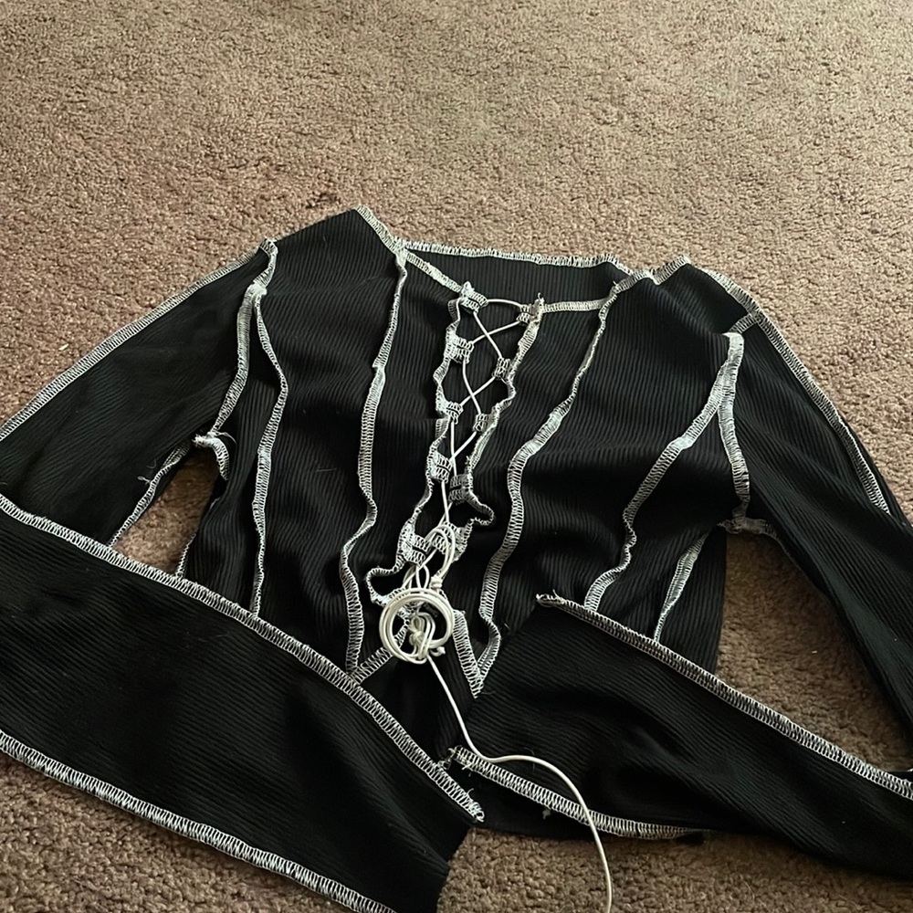 Lace up top